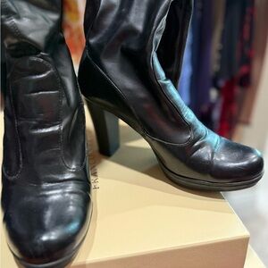 Franco Sarto Black Over the Knee Boots
